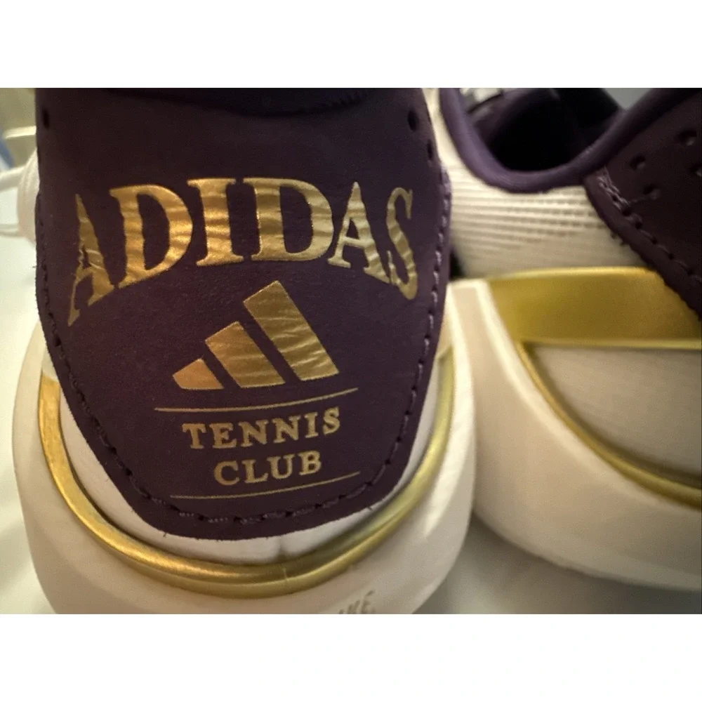 Adidas adizero Ubersonic 5 M NM JQ3778 Men's 7 White Purple & Gold New NiB